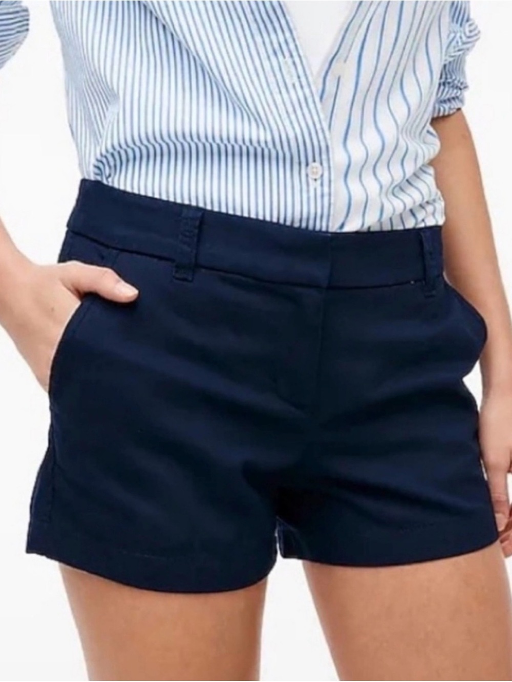 J.Crew Women’s Chino Shorts Navy Blue Size 10